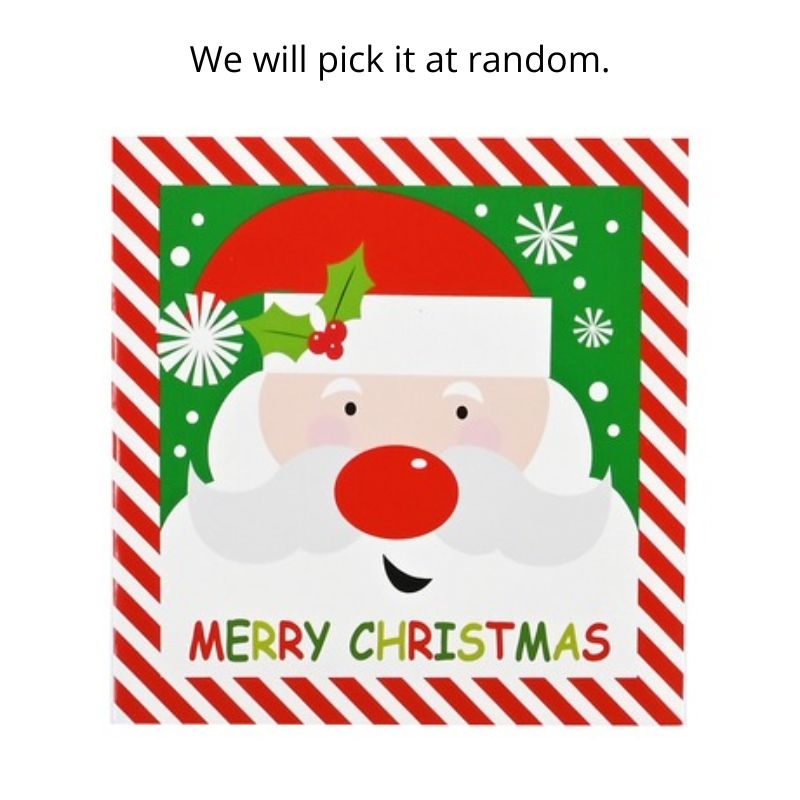 Cards Square Candy Cane Frame 10pk