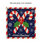 Cards Square Candy Cane Frame 10pk