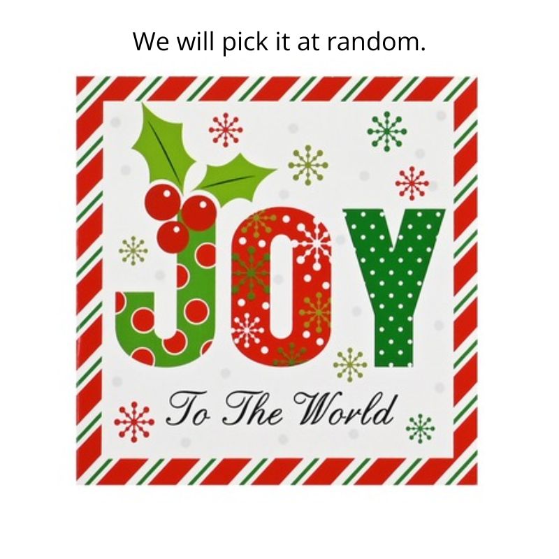 Cards Square Candy Cane Frame 10pk