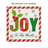 Cards Square Candy Cane Frame 10pk