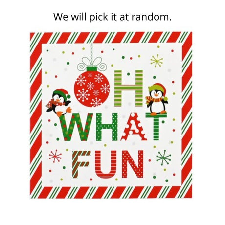 Cards Square Candy Cane Frame 10pk