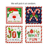 Cards Square Candy Cane Frame 10pk