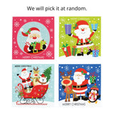 Cards Square Cute Santa 10pk