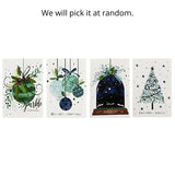 Cards Blue-Green Foiled Traditional 10pk