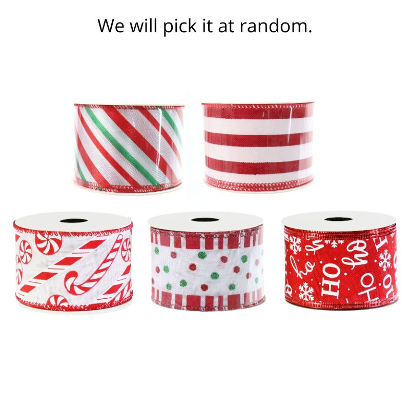 RIBBON CANDYCANE 50mm x 2.7m