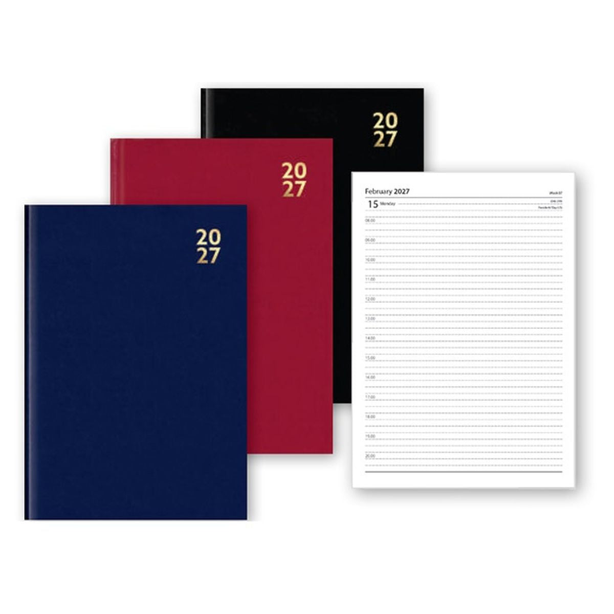 2027 Hardback A5 Diary - Day to Page