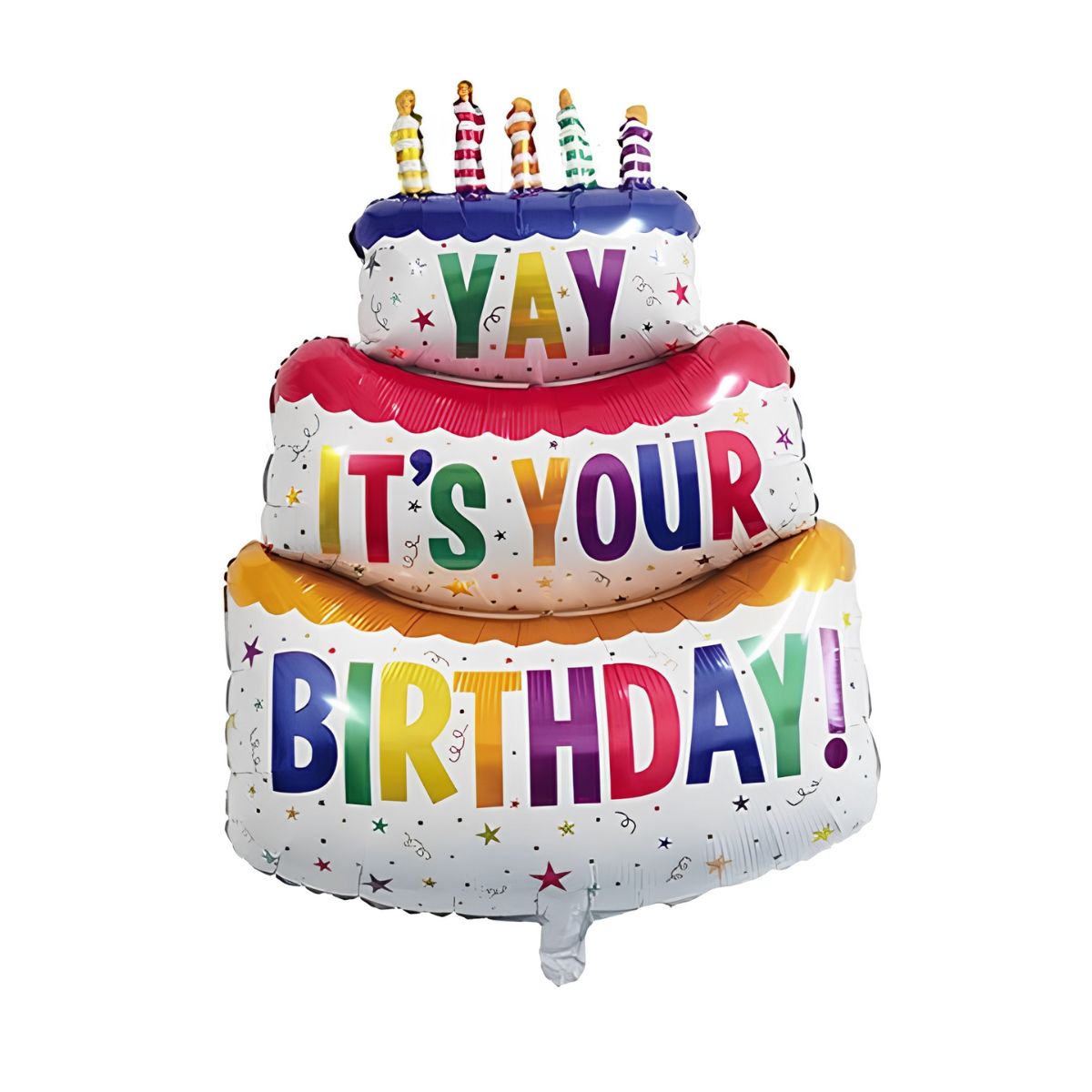 Party Foil Balloon Birthday Cake