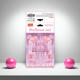 Pink Birthday Balloon Set – Girls Party Decorations
