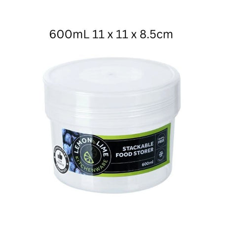 KEEP FRESH STACKABLE FOOD STORER 600ML 11X11X8.5CM image 0