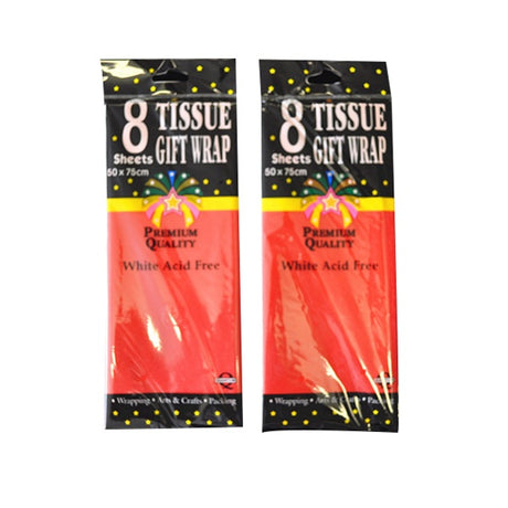 Tissue Paper Red Pk8 image 0