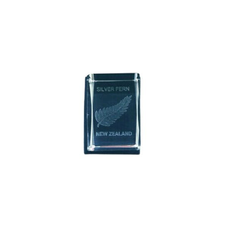 Glass Ornament - Silver Fern image 0