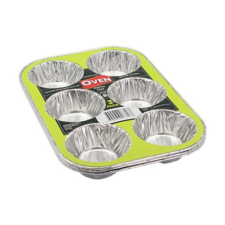 FOIL MUFFIN TRAY 3PK 28X19CM image 0