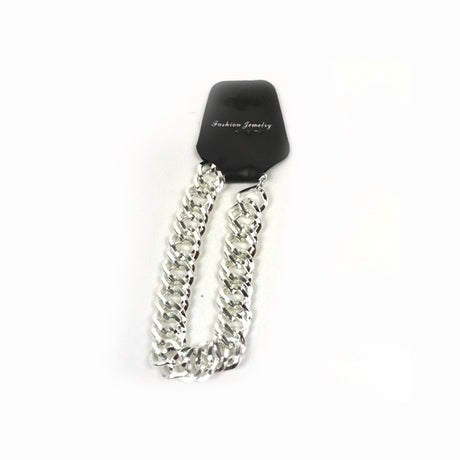 Chain Bracelet - Silver Thick 20cm image 0