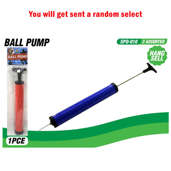 1pce Ball Pump-2 Assorted Colours image 1