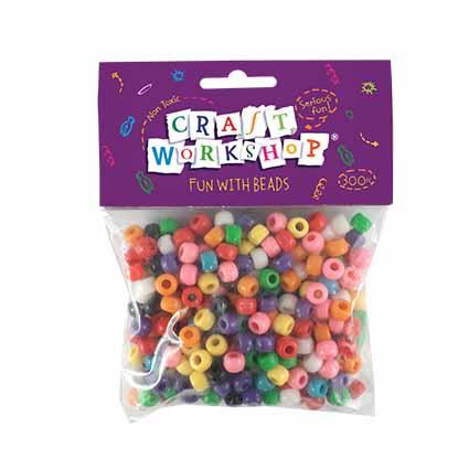 Craft Pony Bead Bright 300pc 6x9mm image 0