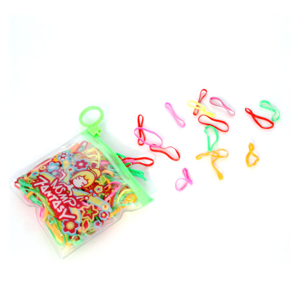 TPU Hair Bands 150pc - Colourful image 0