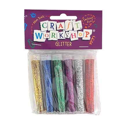 Glitter 6pc Tubes - Craft 3.5g/col image 0