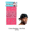 Cotton Bandana -Hot Pink Double Side image 0