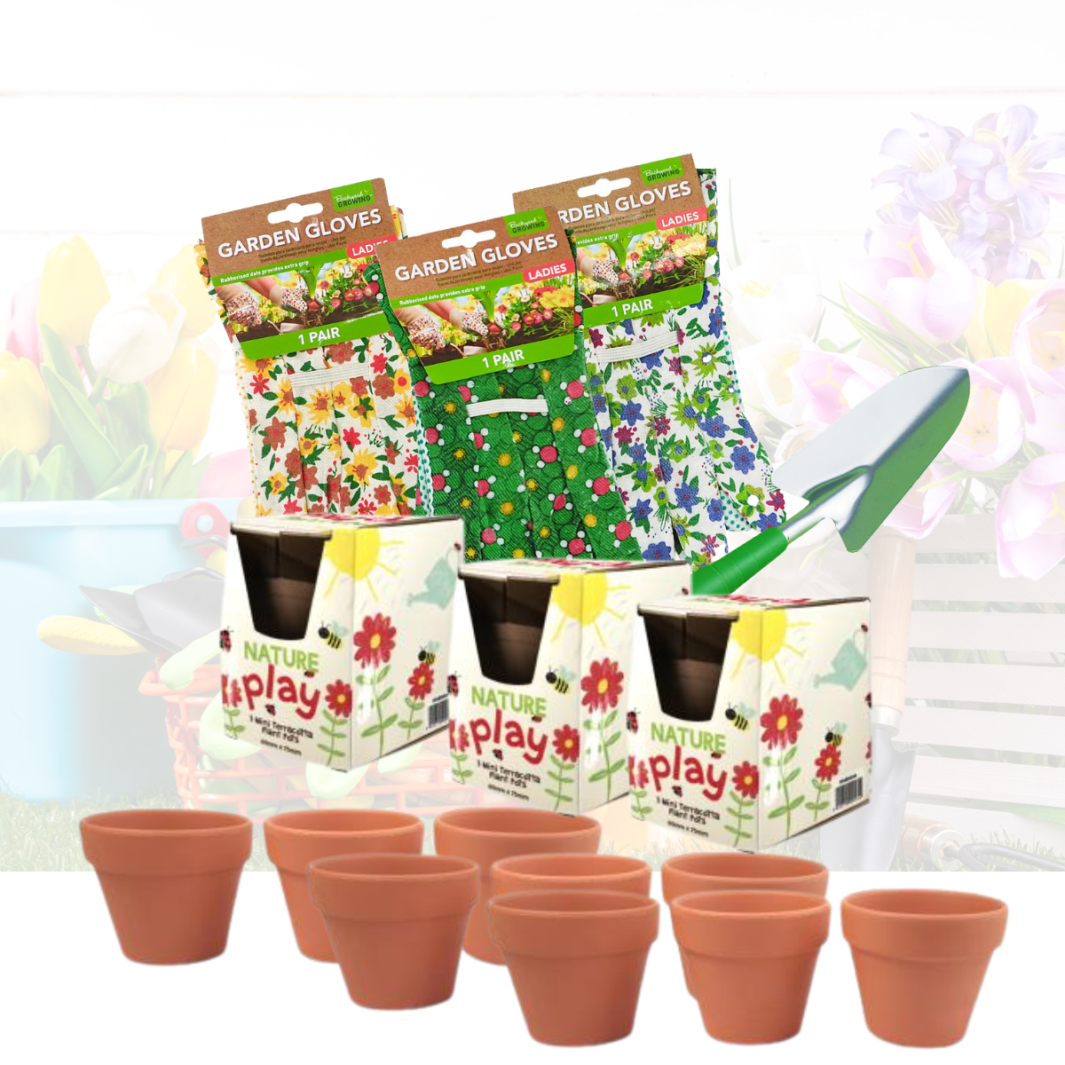 My First Garden: Terracotta Pot & Starter Gardening Tool Kit
