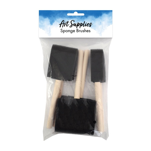 Sponge Brushes 2.5+5+7.5cm 6pc image 0