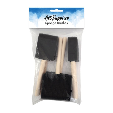 Sponge Brushes 2.5+5+7.5cm 6pc image 0