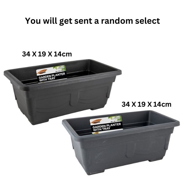 Rect. Planter Box 34 X 19 X 14cm 2Asst image 0