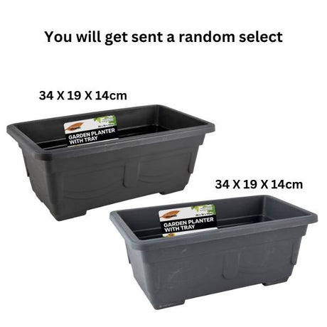 Rect. Planter Box 34 X 19 X 14cm 2Asst image 0