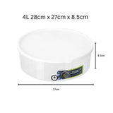 [3 for $12] KEEP FRESH STACKABLE FOOD STORER 4L ROUND image 1