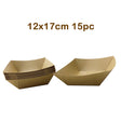 Kraft Trays 12x17cm 15pc image 0