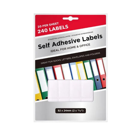 Adhesive Labels 52 X 24mm 240pk image 0