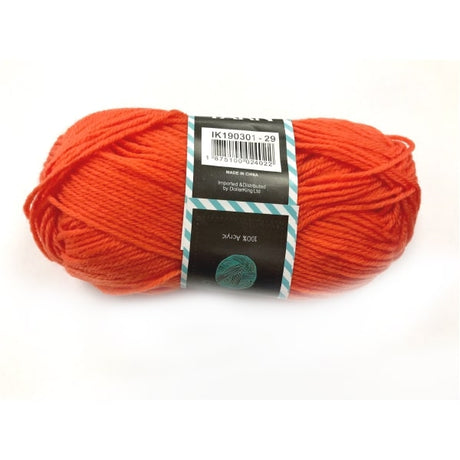 80G Acrylic Yarn(4-ply) - Solid Colour(Dark Pastel Red) image 0