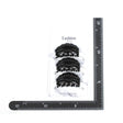 Hair Clip Medium 3PC - Type B Black image 0