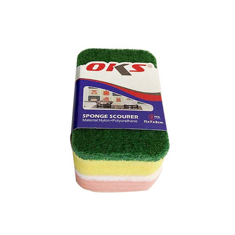 Extra Abrasive Sponge Scourers 2pc image 0
