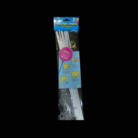 Balloon Stick & Cup, Pk12 image 0
