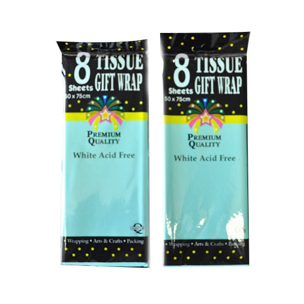 Tissue Paper Light Blue Pk8 image 0