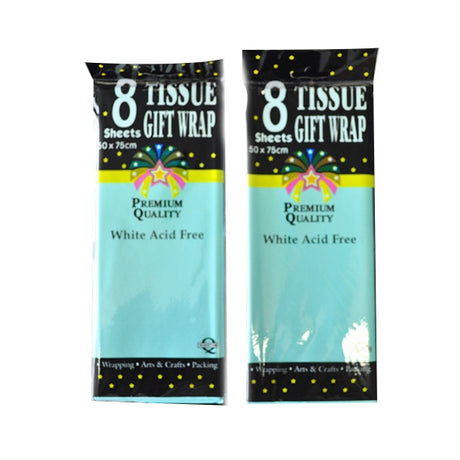 Tissue Paper Light Blue Pk8 image 0
