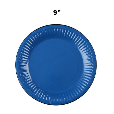 Paper Plates 9" Pk10 Dark Blue image 0