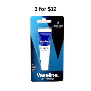 [3 for $12]VASELINE 10g LIP BALM ORIGINAL image 0
