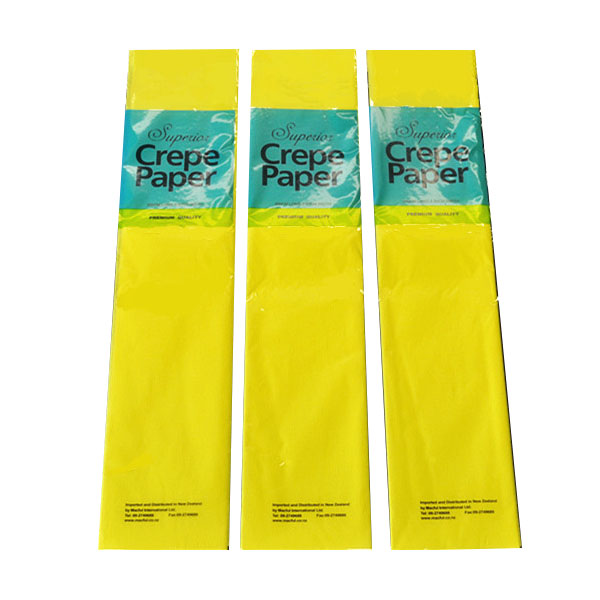 Crepe paper Yellow 2mx50cm image 0