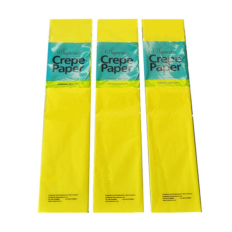 Crepe paper Yellow 2mx50cm image 0