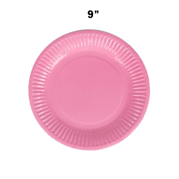 Paper Plates 9" Pk10 Pink image 0