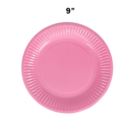 Paper Plates 9" Pk10 Pink image 0