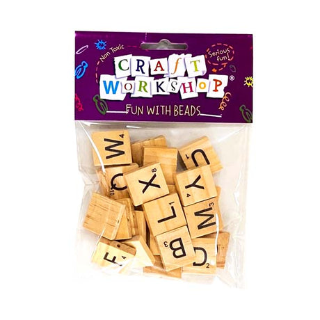 Craft Beads Alphabet Tiles 2cm 26pc image 0