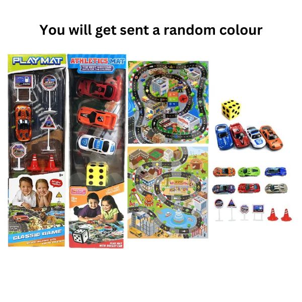 13pc Super Car Traffic PlayMat Set w/Car image 0