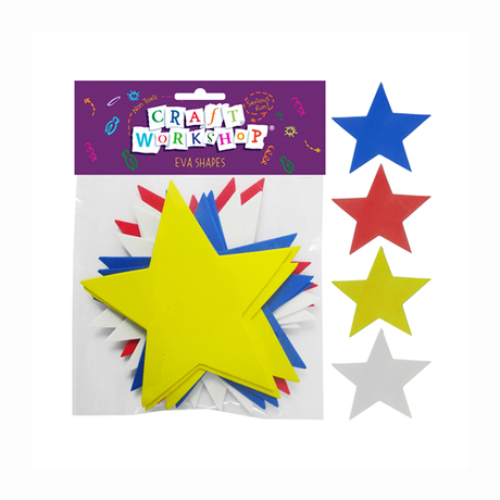Craft EVA Star 12.5x12cm 12pc image 0