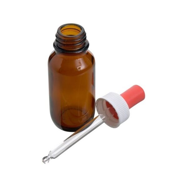 Maxcare Plastic Amber Dropper Bottle 35ml x2's image 0
