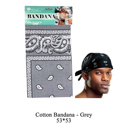 Cotton Bandana -Grey image 0