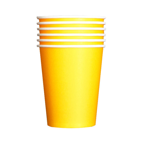 Paper Cups 9OZ PK20 Yellow image 0