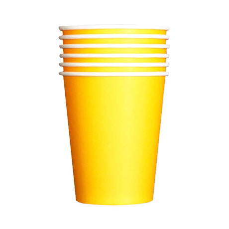 Paper Cups 9OZ PK20 Yellow image 0