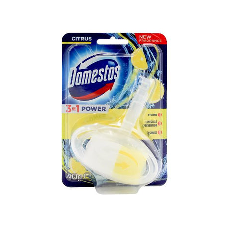 DOMESTOS 40g TOILET CLEANER CAGE 3 IN 1 POWER CITRUS image 0
